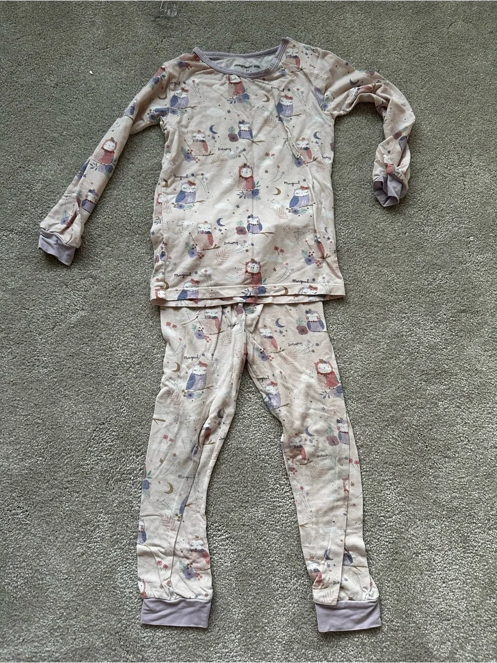 [Magnetic Me] Owl Print Pajama Set